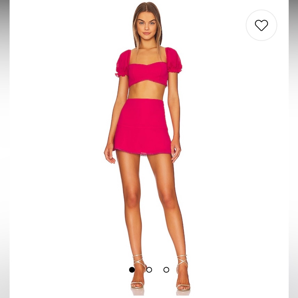Fiona Skirt Set in Hot Pink- size S